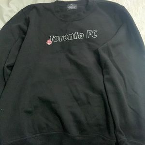 Black TFC crew neck sweater